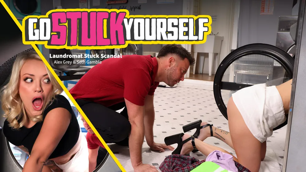 El Escándalo De La Lavandería Atascada – Laundromat Stuck Scandal – Adult Time
