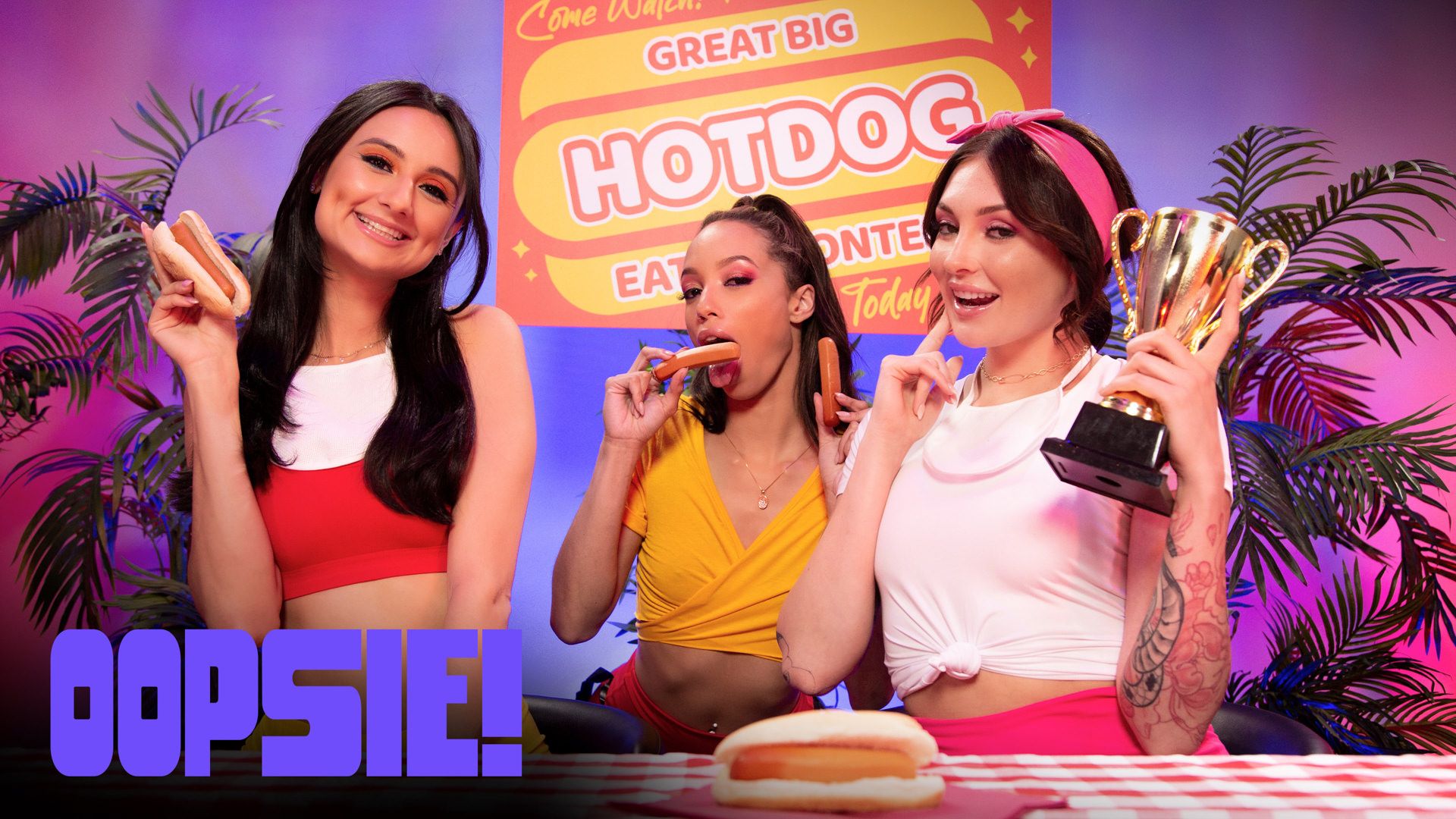 Concurso De Comer «Hot Dong» – Hot Dong Eating Contest – Oopsie!