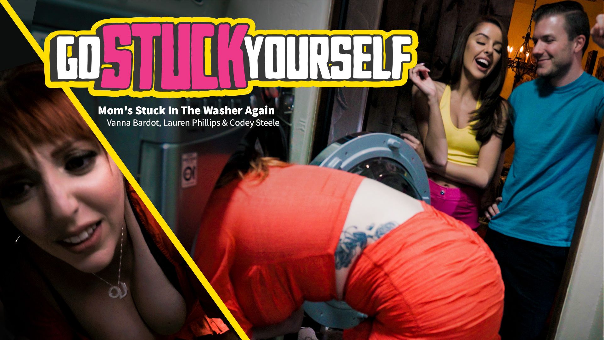 Mamá Se Ha Quedado Atascada En La Lavadora Otra Vez – Mom’s Stuck In The Washer Again – Adult Time
